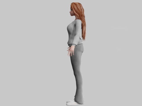 Pretty Beautiful woman V34193 Model 3D