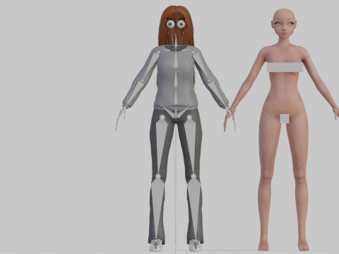 Pretty Beautiful woman V34193 Model 3D