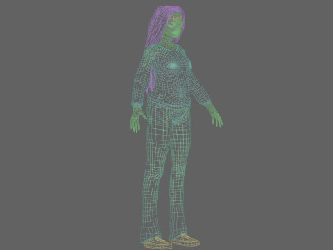 Pretty Beautiful woman V34193 Model 3D