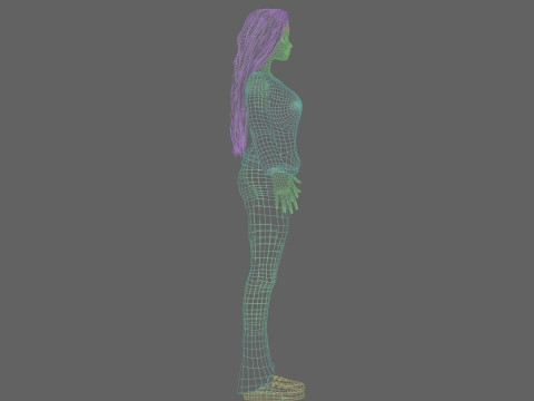 Pretty Beautiful woman V34193 Model 3D