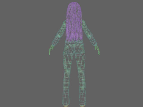 Pretty Beautiful woman V34193 Model 3D