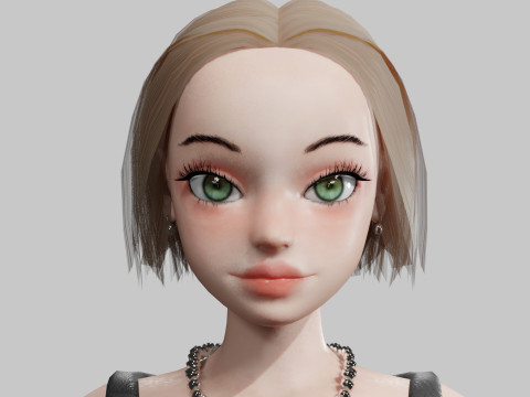 Pretty classic woman V32072 Modelo 3D