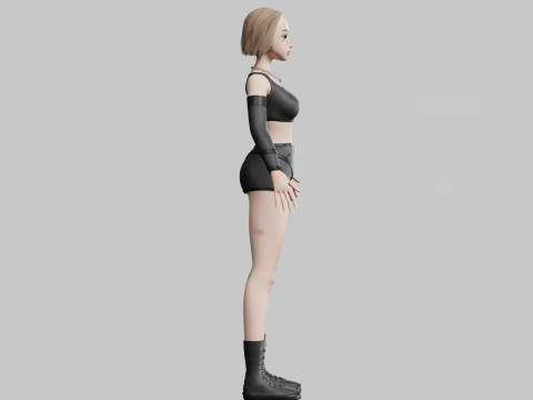 Pretty classic woman V32072 Modelo 3D