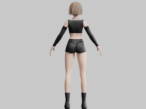Pretty classic woman V32072 Modelo 3D
