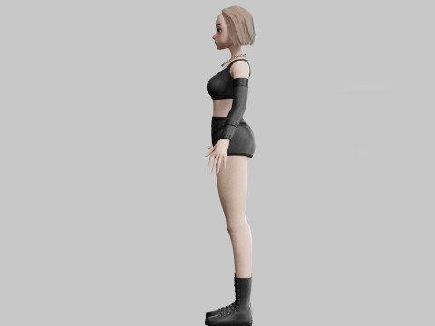 Pretty classic woman V32072 Modelo 3D