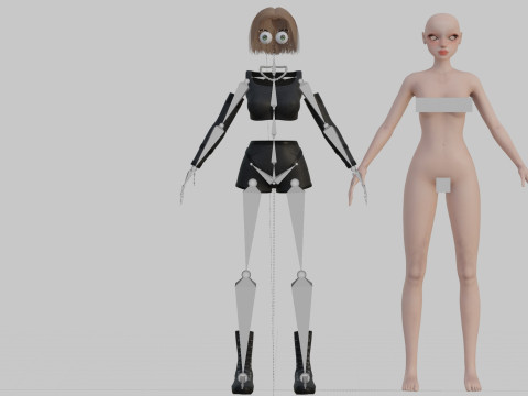 Pretty classic woman V32072 Modelo 3D