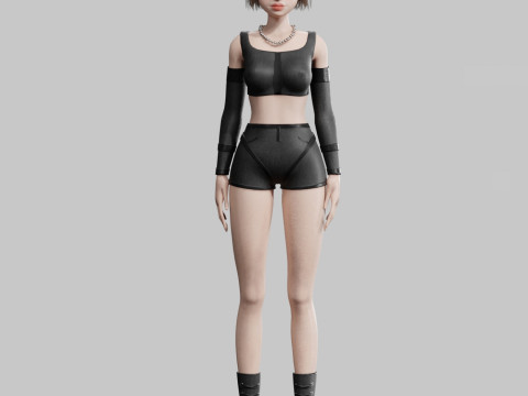 Pretty classic woman V32072 Modelo 3D