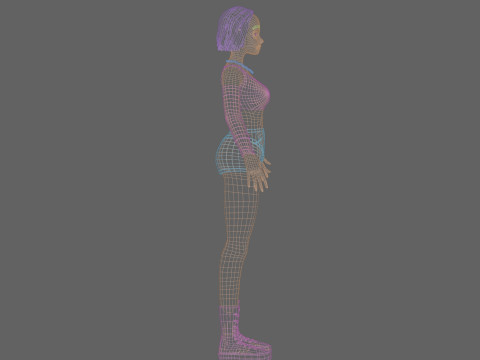 Pretty classic woman V32072 Modelo 3D