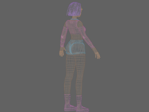 Pretty classic woman V32072 Modelo 3D