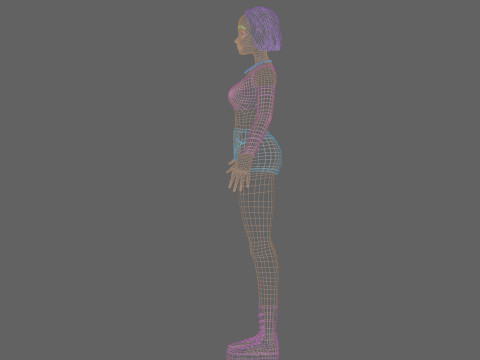 Pretty classic woman V32072 Modelo 3D