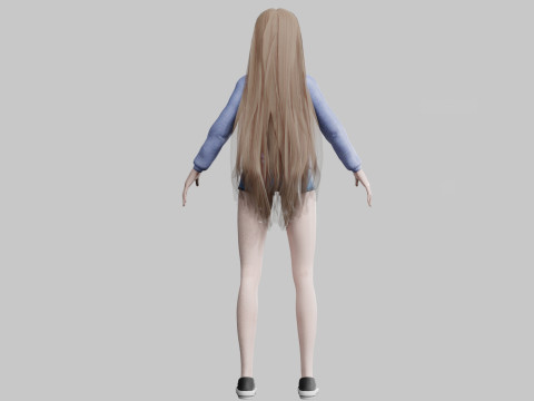 Pretty cute Woman V31724 3D Modell