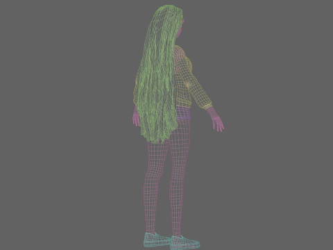 Pretty cute Woman V31724 3D Modell