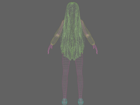 Pretty cute Woman V31724 3D Modell