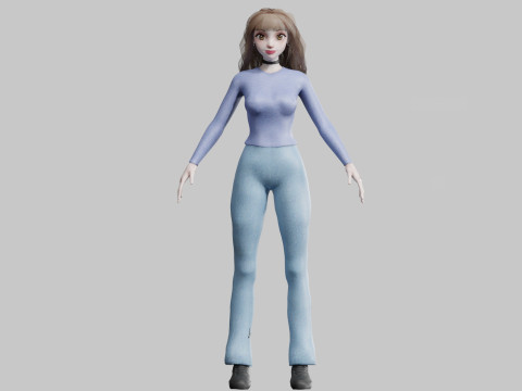 Pretty Standard Woman V36504 3Dモデル