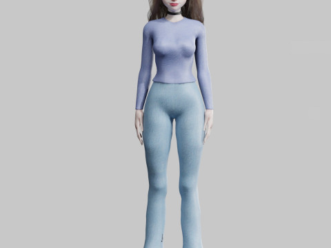 Pretty Standard Woman V36504 3Dモデル
