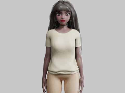 Standard Basic Woman V37801 3D 모델