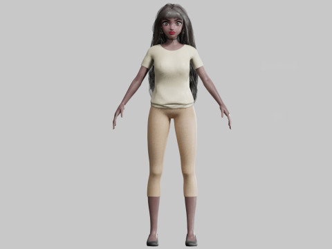 Standard Basic Woman V37801 3D मॉडल