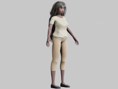 Standard Basic Woman V37801 3D मॉडल