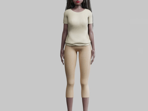 Standard Basic Woman V37801 3D मॉडल
