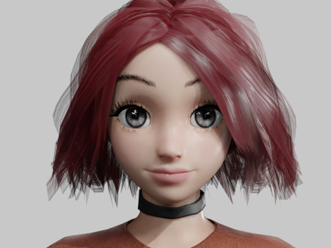 Stylized Pretty Woman V31613 Modello 3D