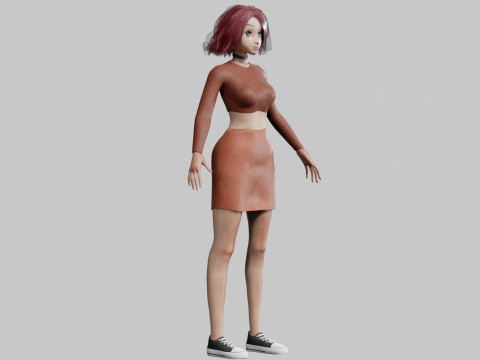 Stylized Pretty Woman V31613 Modello 3D