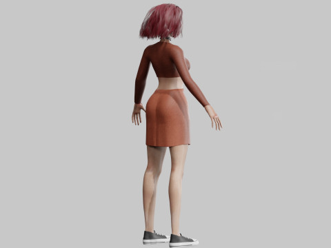Stylized Pretty Woman V31613 Modello 3D