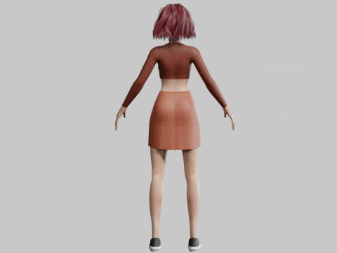 Stylized Pretty Woman V31613 Modello 3D