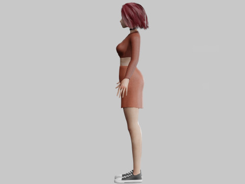 Stylized Pretty Woman V31613 Modello 3D