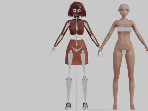 Stylized Pretty Woman V31613 Modello 3D