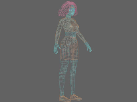 Stylized Pretty Woman V31613 Modello 3D