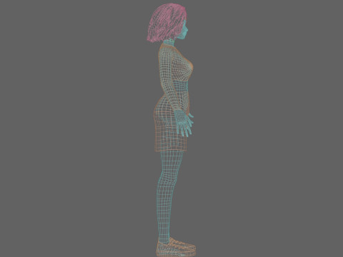Stylized Pretty Woman V31613 Modello 3D