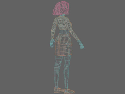 Stylized Pretty Woman V31613 Modello 3D