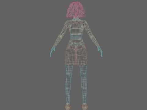 Stylized Pretty Woman V31613 Modello 3D
