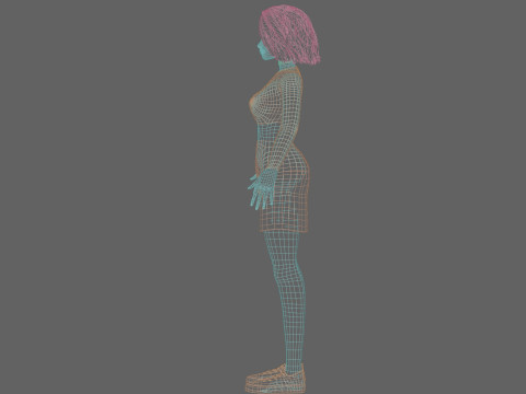 Stylized Pretty Woman V31613 Modello 3D