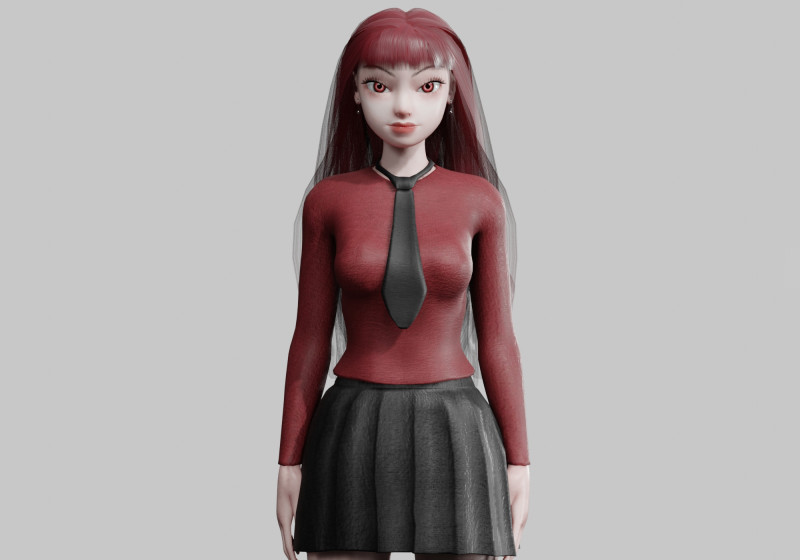 Sweet Basic Woman V32805 3Dモデル .c4d .max .obj .3ds .fbx .stl .blend