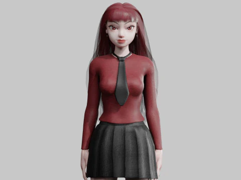 स्वीट बेसिक वुमन V32805 3D मॉडल