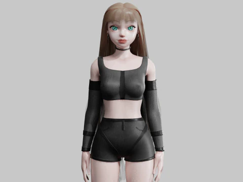 ティーンプリティウーマン V35542 3Dモデル