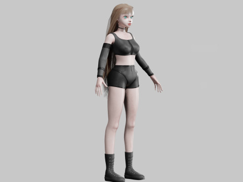 Teen Pretty Woman V35542 Modelo 3D