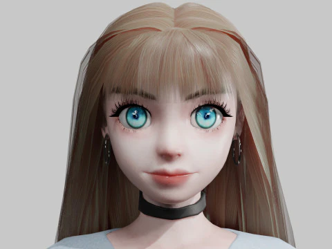 Young Pretty Woman V31777 3D Model