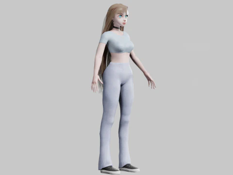Young Pretty Woman V31777 3D Model