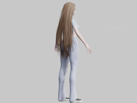 Young Pretty Woman V31777 3D Model