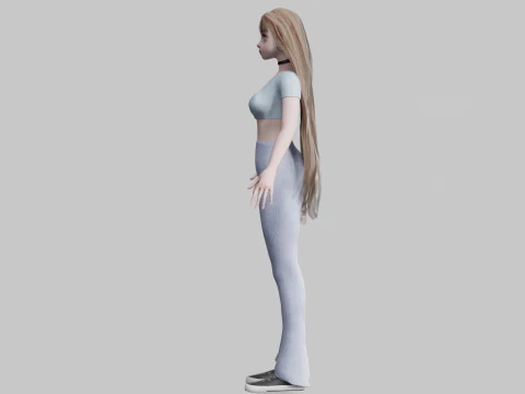 Young Pretty Woman V31777 3D Model