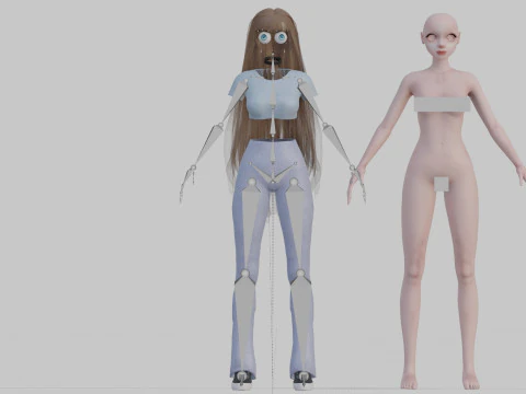 Young Pretty Woman V31777 3D Model