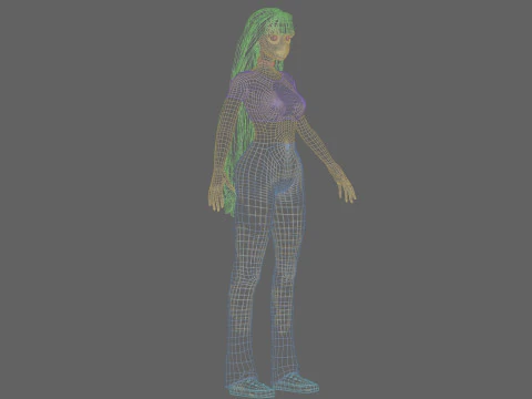 Young Pretty Woman V31777 3D Model