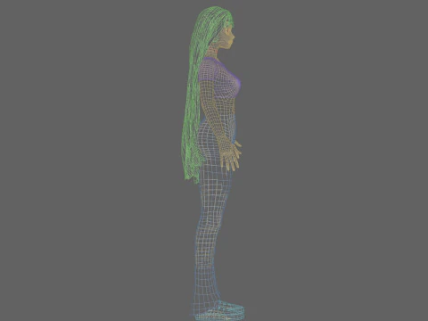 Young Pretty Woman V31777 3D Model