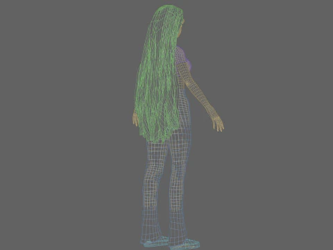 Young Pretty Woman V31777 3D Model