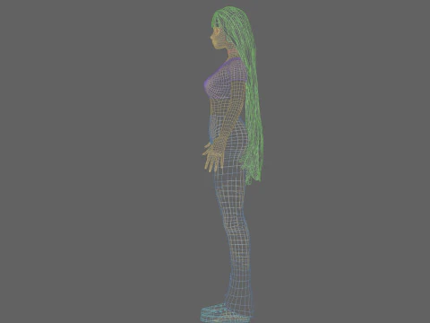 Young Pretty Woman V31777 3D Model