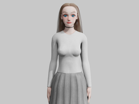 Basic Beautiful woman V34021 3D मॉडल