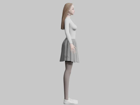 Basic Beautiful woman V34021 3D Model