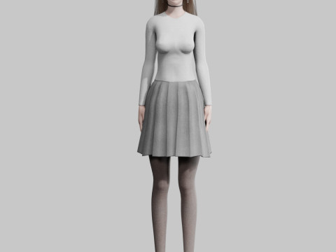 Basic Beautiful woman V34021 3D 模型